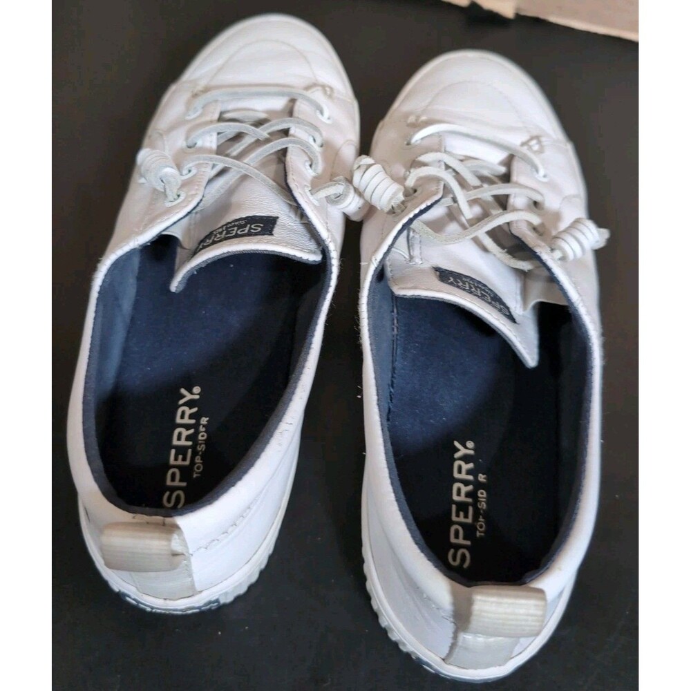 SPERRY CREST VIBE CASUAL LEATHER SHOES SNEAKERS WOMENS SIZE 9M  VGC - Picture 9 of 11